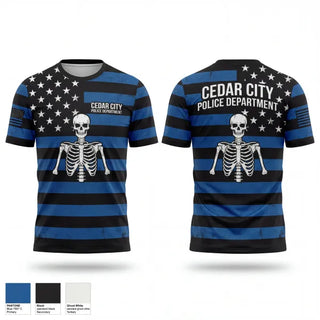 Short Sleeve Performance Shirt, Cedar City Police Department, Police, Teamtime, Team time, sublimation, custom sports apparel, team uniforms, spirit wear, spiritwear, sports uniforms, custom shirts, team store, custom team store, fundraiser sports, apparel fundraiser