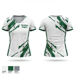 Womens Short Sleeve Vneck Shirt, Stratton Eagles, Baseball, Teamtime, Team time, sublimation, custom sports apparel, team uniforms, spirit wear, spiritwear, sports uniforms, custom shirts, team store, custom team store, fundraiser sports, apparel fundraiser