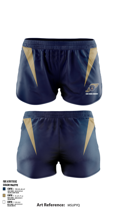 King School Cross Country 55057213 Women's Shorts - 1