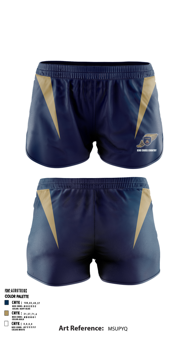 King School Cross Country 55057213 Women's Shorts - 1