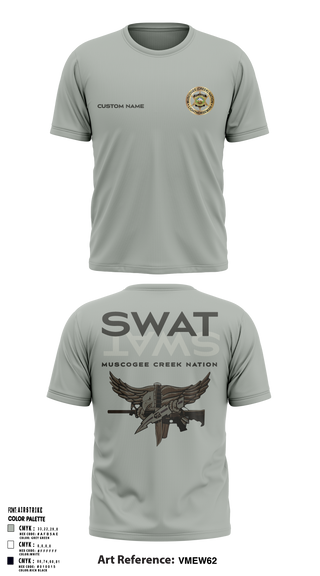 Muscogee Creek Nation SWAT 24361706 Short Sleeve Performance Shirt - 2