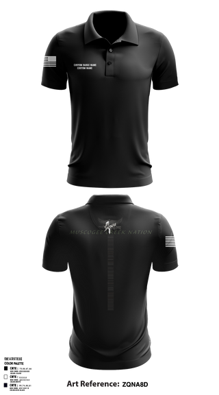 Muscogee Creek Nation SWAT 24361706 Short Sleeve Performance Polo - 1
