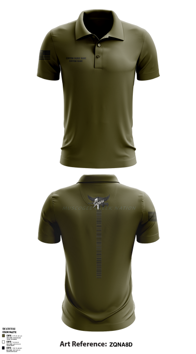 Muscogee Creek Nation SWAT 24361706 Short Sleeve Performance Polo - 2