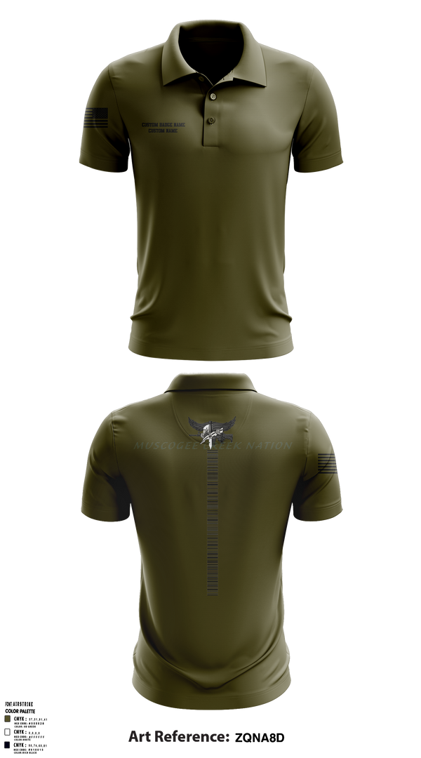 Muscogee Creek Nation SWAT 24361706 Short Sleeve Performance Polo - 2
