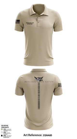 Muscogee Creek Nation SWAT 24361706 Short Sleeve Performance Polo - 3