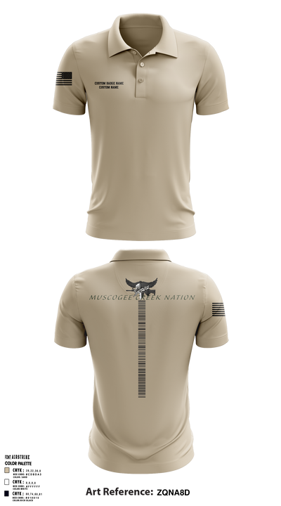 Muscogee Creek Nation SWAT 24361706 Short Sleeve Performance Polo - 3