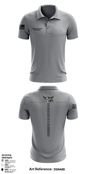 Muscogee Creek Nation SWAT 24361706 Short Sleeve Performance Polo - 4