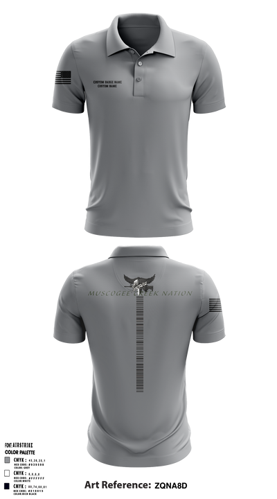 Muscogee Creek Nation SWAT 24361706 Short Sleeve Performance Polo - 4