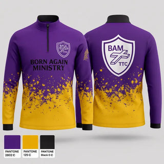 Quarter Zip Jacket, Born Again Ministry, , Teamtime, Team time, sublimation, custom sports apparel, team uniforms, spirit wear, spiritwear, sports uniforms, custom shirts, team store, custom team store, fundraiser sports, apparel fundraiser
