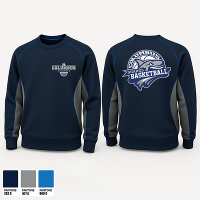 Columbus Sharks 16350057 Crew Neck Sweatshirt - 1