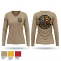 DET OL-B 74906767 Women's Long Sleeve V-neck Shirt - 1