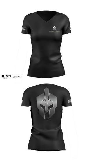 Womens Short Sleeve Vneck Shirt, Sparteka EP, , Teamtime, Team time, sublimation, custom sports apparel, team uniforms, spirit wear, spiritwear, sports uniforms, custom shirts, team store, custom team store, fundraiser sports, apparel fundraiser