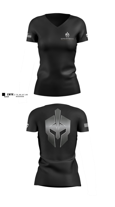 Sparteka EP Women's Short Sleeve V-neck Shirt - 10