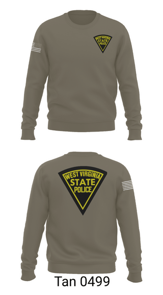 Crew Neck Sweatshirt, WVSP, Police, Teamtime, Team time, sublimation, custom sports apparel, team uniforms, spirit wear, spiritwear, sports uniforms, custom shirts, team store, custom team store, fundraiser sports, apparel fundraiser