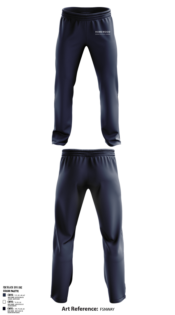 Homewood Volleyball 4156674 Sweatpants - 3