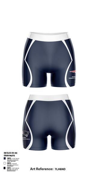 Homewood Volleyball 4156674 Women's Compression Shorts - 1