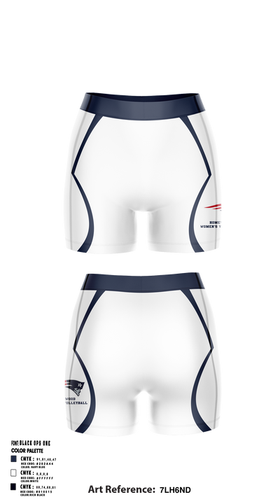 Homewood Volleyball 4156674 Women's Compression Shorts - 2