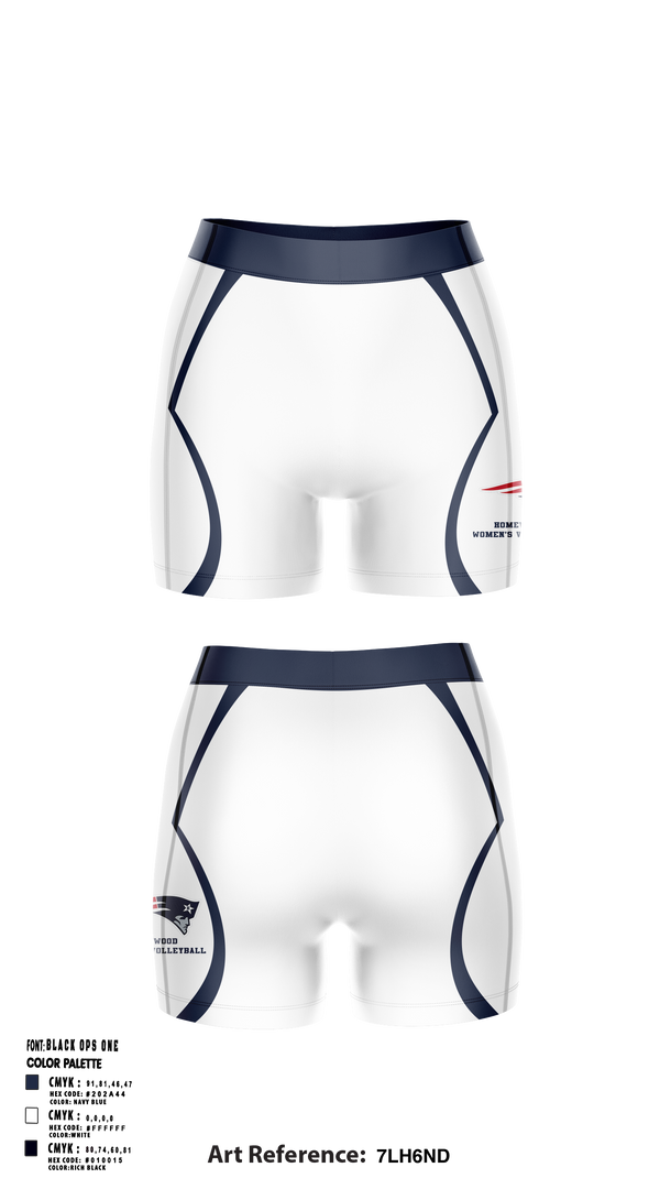 Homewood Volleyball 4156674 Women's Compression Shorts - 2