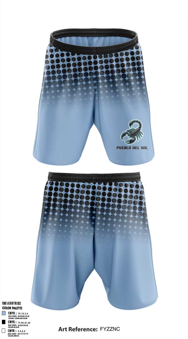 Pueblo Del Sol  Athletic Shorts With Pockets - 1