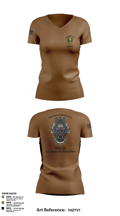 319th IEW Women's Short Sleeve V-neck Shirt - 5