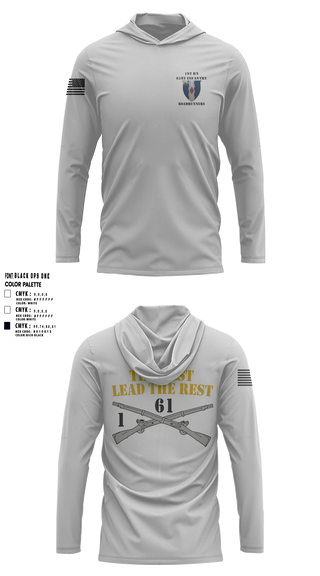 1-61 IN BN FSPC 11872632 Long Sleeve Performance Shirt with hood - 111