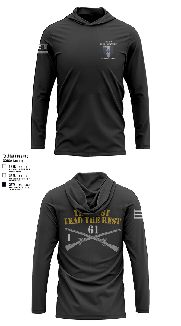 1-61 IN BN FSPC 11872632 Long Sleeve Performance Shirt with hood - 109