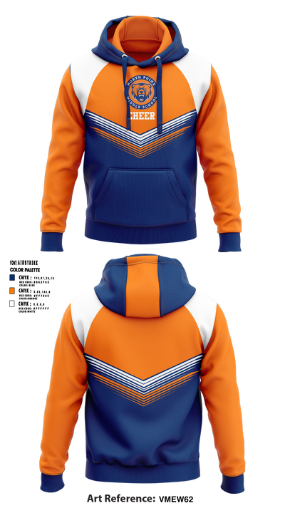 North Point Middle School Cheer 29859627 Hoodie - 1