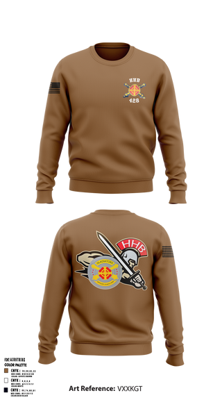 HHB, 428th Field Artillery Brigade 81466610 Crew Neck Sweatshirt - 1