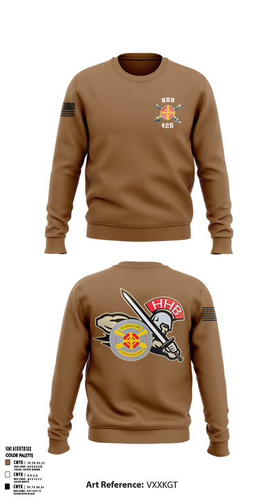HHB, 428th Field Artillery Brigade 81466610 Crew Neck Sweatshirt - 1