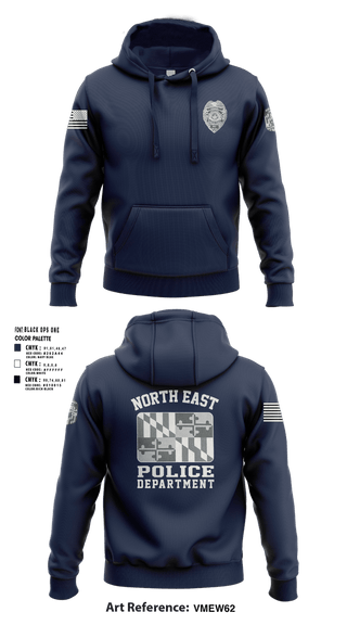 Hoodie, North East Police Department, Police, Teamtime, Team time, sublimation, custom sports apparel, team uniforms, spirit wear, spiritwear, sports uniforms, custom shirts, team store, custom team store, fundraiser sports, apparel fundraiser