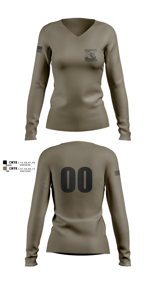 Womens Long Sleeve Vneck Shirt, B/3-43, , Teamtime, Team time, sublimation, custom sports apparel, team uniforms, spirit wear, spiritwear, sports uniforms, custom shirts, team store, custom team store, fundraiser sports, apparel fundraiser