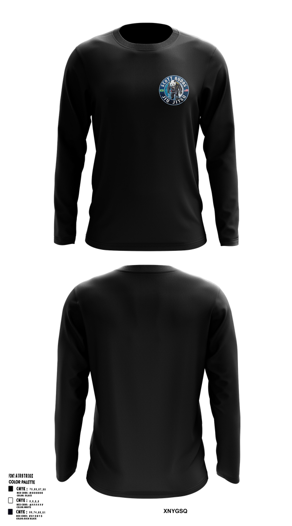 Scott Audas Jiu Jitsu 77892365 Long Sleeve Performance Shirt 1