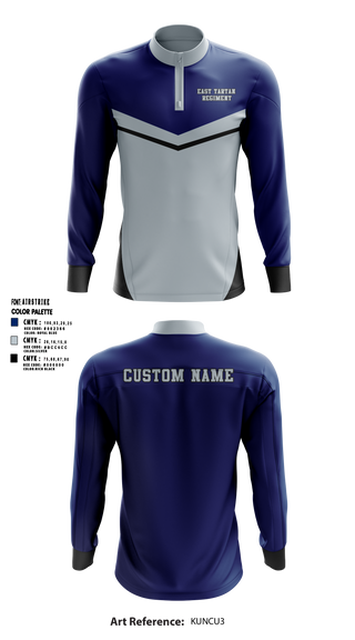East Senior High School Band 81739960 Quarter Zip Jacket - 1