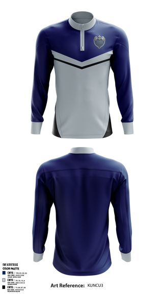 East Senior High School Band 81739960 Quarter Zip Jacket - 6