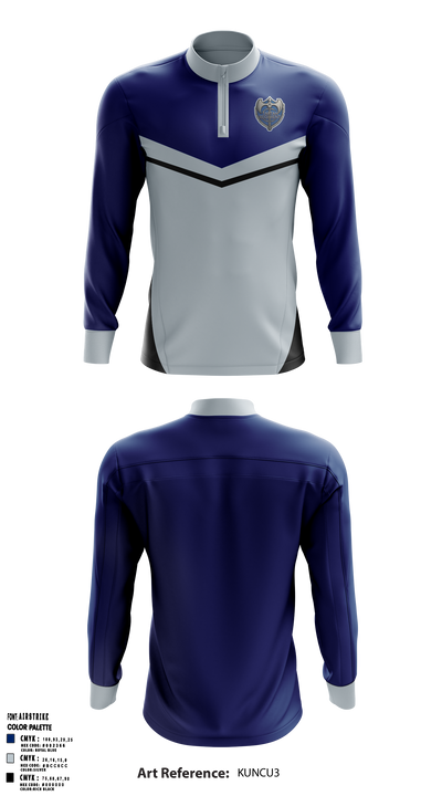 East Senior High School Band 81739960 Quarter Zip Jacket - 6