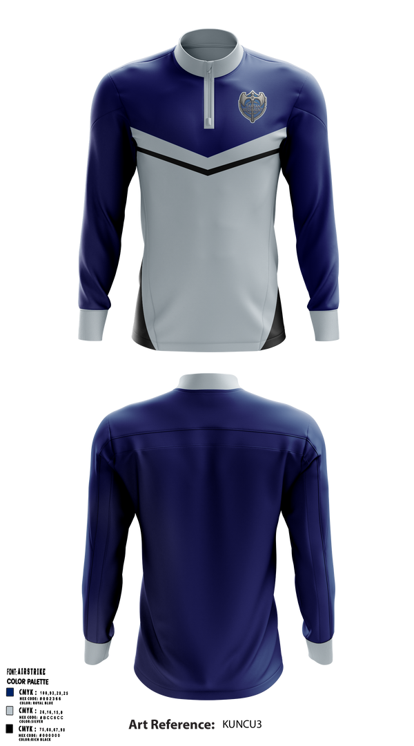 East Senior High School Band 81739960 Quarter Zip Jacket - 6