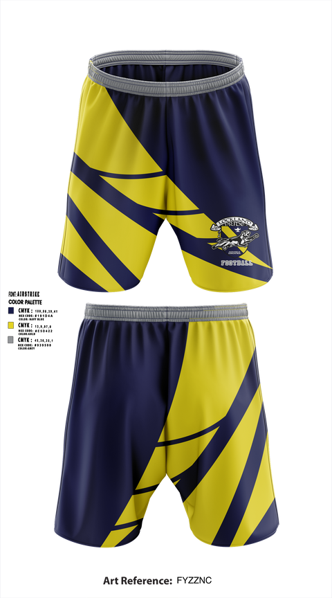 Lockland Football 22685832 Athletic Shorts With Pockets - 1