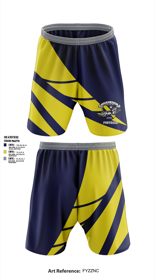 Lockland Football 22685832 Athletic Shorts With Pockets - 1