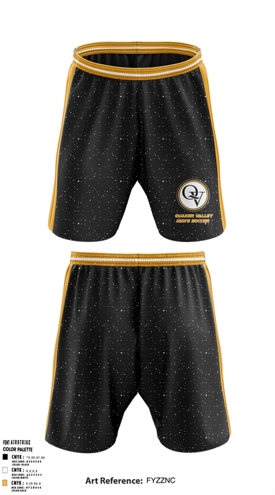 Quaker Valley Middle School Soccer 5764895 Athletic Shorts With Pockets - 1