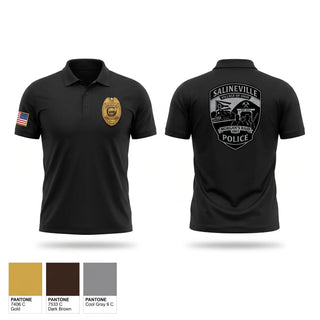 Short Sleeve Performance Polo, SALINEVILLE, Police, Teamtime, Team time, sublimation, custom sports apparel, team uniforms, spirit wear, spiritwear, sports uniforms, custom shirts, team store, custom team store, fundraiser sports, apparel fundraiser