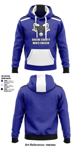 Greene County Middle School Soccer 53203314 Hoodie - 1