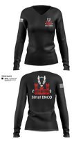 381 EN CO Women's Long Sleeve V-neck Shirt - 11