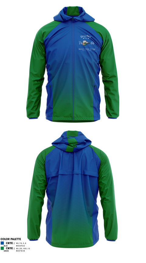 Western Texas College Men's Soccer 27087007 Windbreaker - 1