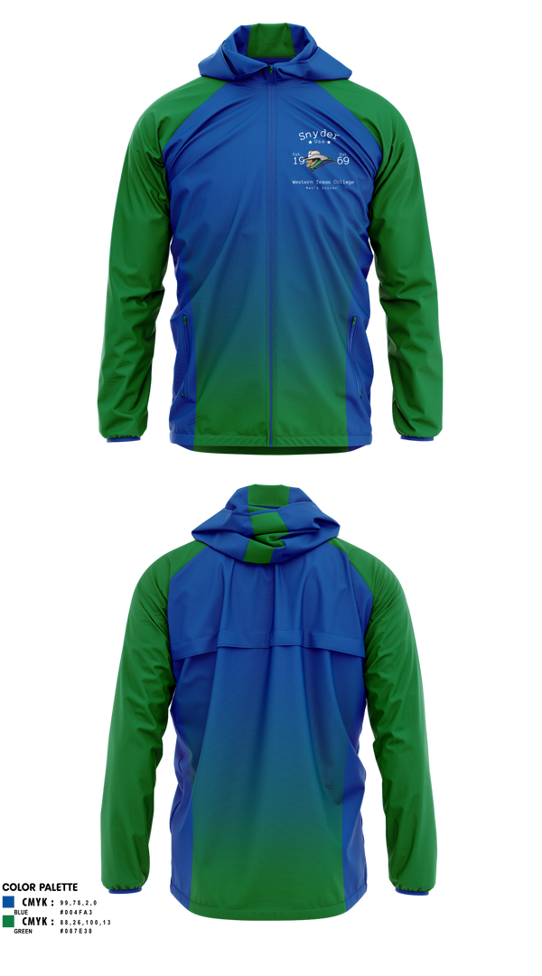 Western Texas College Men's Soccer 27087007 Windbreaker - 1