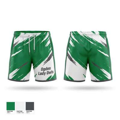 Ogden Lady Owls Athletic Shorts With Pockets - 1