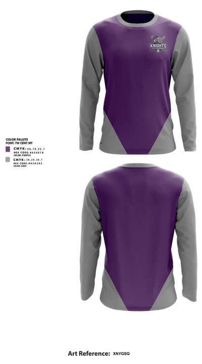Knights Baseball Club 38430090 Long Sleeve Performance Shirt 1