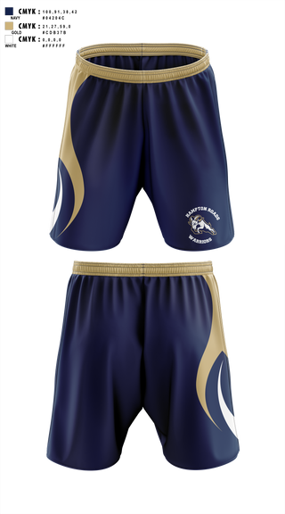 Hampton Roads Warriors 66452080 Athletic Shorts With Pockets - 1