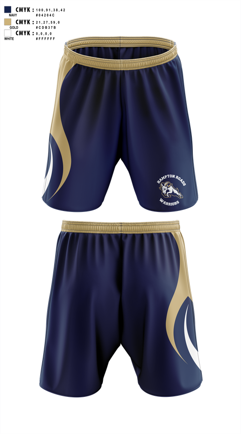 Hampton Roads Warriors 66452080 Athletic Shorts With Pockets - 1