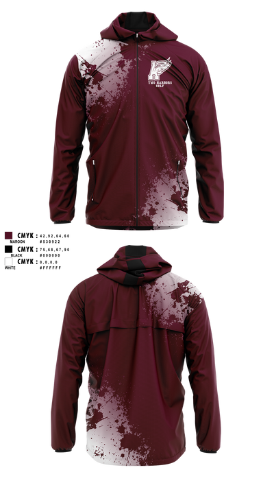 Two Harbors High School Golf 34960318 Windbreaker - 1