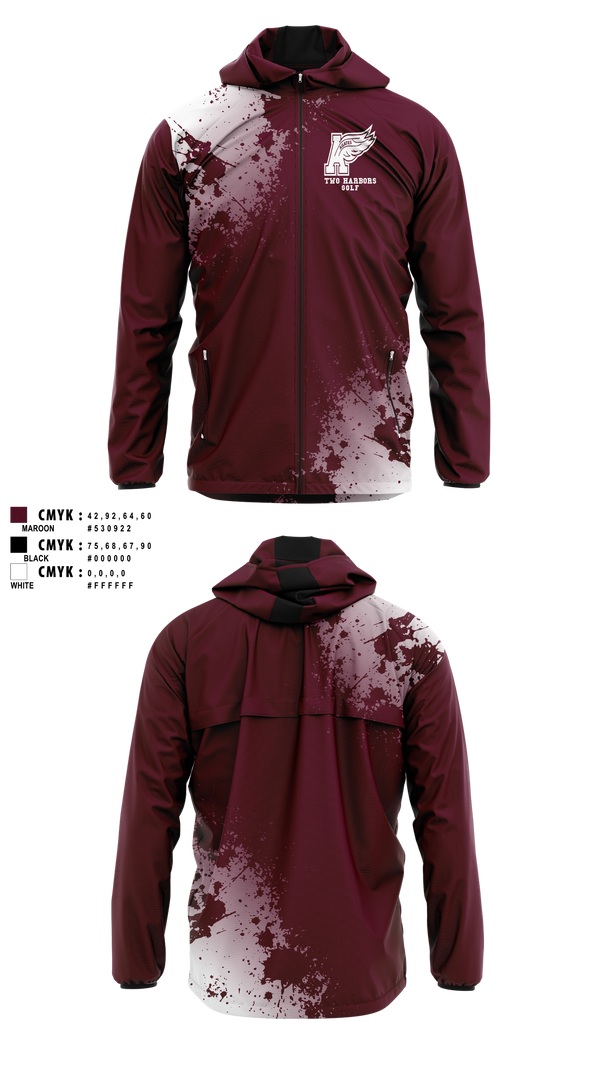 Two Harbors High School Golf 34960318 Windbreaker - 1